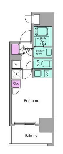 レジディア川崎　1303号室　間取り