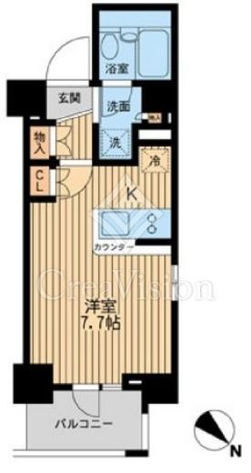 レジディア川崎　610号室　間取り