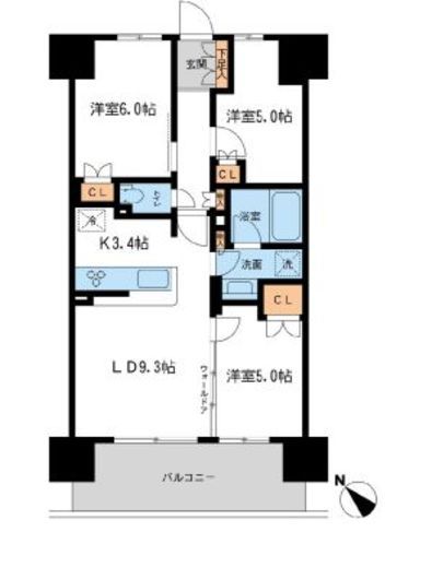 BLESS宮崎台 (ブレス宮崎台)　103号室　間取り