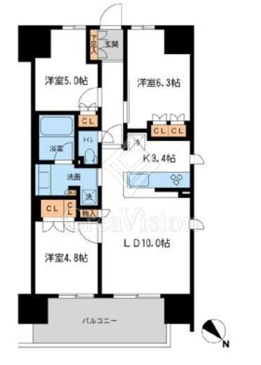 BLESS宮崎台 (ブレス宮崎台)　514号室　間取り