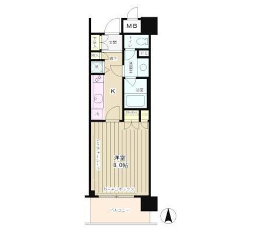 クラッサ元住吉　406号室　間取り