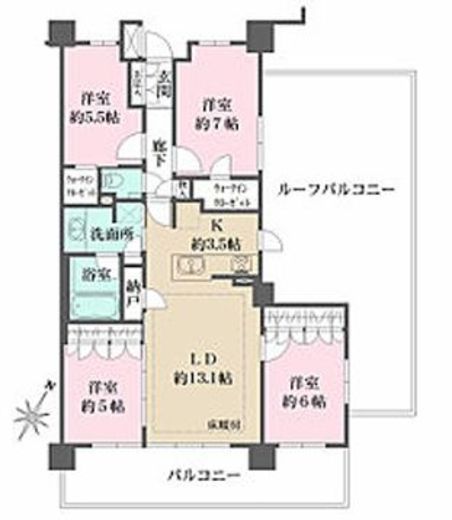 ザ・パークハウス宮崎台　802号室　間取り