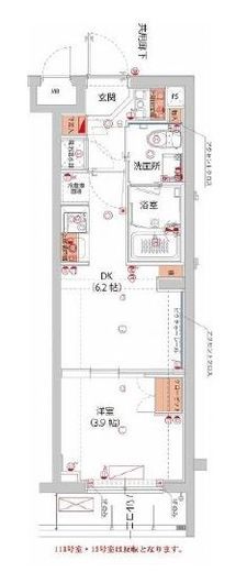 ハーモニーレジデンス武蔵小杉フォレストスクエア　116号室　間取り