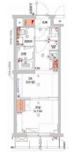 ハーモニーレジデンス武蔵小杉フォレストスクエア　303号室　間取り