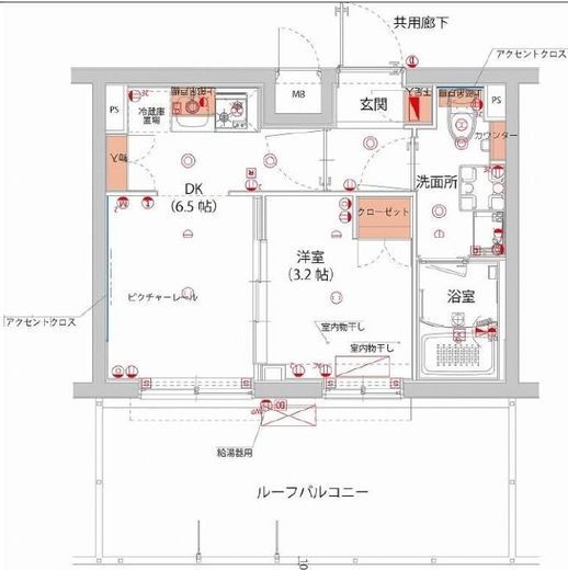 ハーモニーレジデンス武蔵小杉フォレストスクエア　407号室　間取り