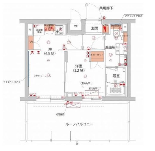 ハーモニーレジデンス武蔵小杉フォレストスクエア　411号室　間取り