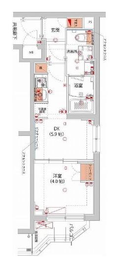 ハーモニーレジデンス武蔵小杉フォレストスクエア　413号室　間取り