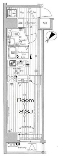 メイクスデザイン川崎Ⅲ　202号室　間取り