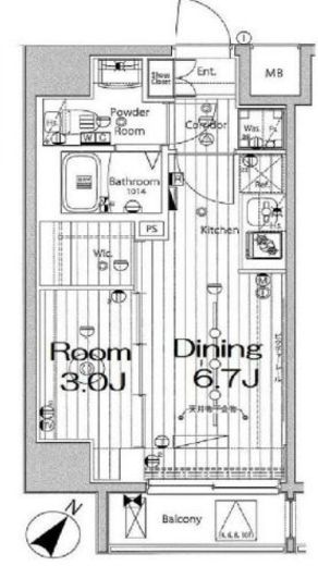 メイクスデザイン川崎Ⅲ　904号室　間取り
