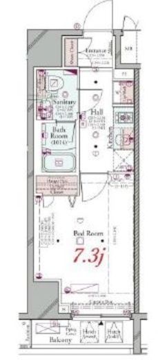 コンシェリアKAWASAKI MASTER’S VILLA (コンシェリア川崎マスターズヴィラ)　1408号室　間取り