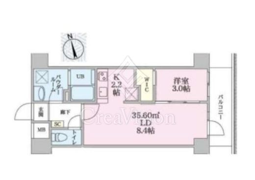 プロスペール　702号室　間取り