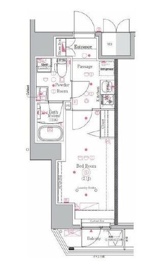 GENOVIA川崎Ⅲ (ジェノヴィア川崎Ⅲ)　1201号室　間取り