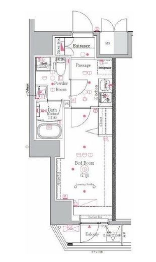 GENOVIA川崎Ⅲ (ジェノヴィア川崎Ⅲ)　601号室　間取り