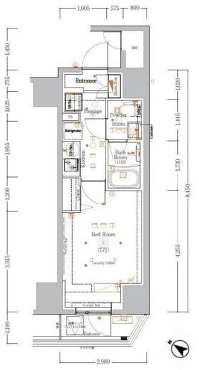 GENOVIA川崎Ⅲ (ジェノヴィア川崎Ⅲ)　903号室　間取り