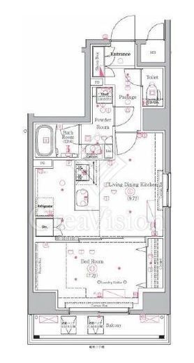 GENOVIA川崎Ⅲ (ジェノヴィア川崎Ⅲ)　704号室　間取り