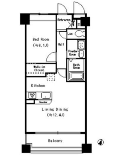 Bel Merissa (ベル メリッサ)　104号室　間取り