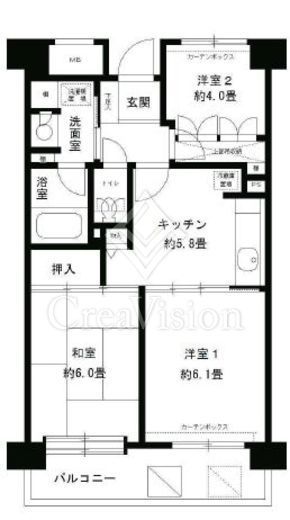 フレスコ川崎　306号室　間取り