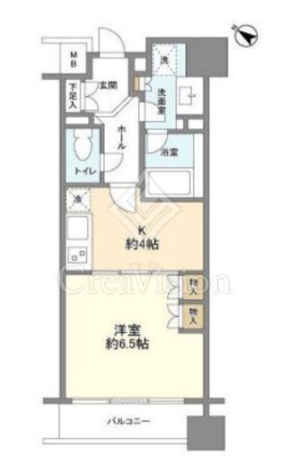 アルス川崎ベニッシモ　904号室　間取り