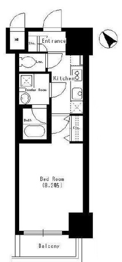 Dormouse Castle　507号室　間取り