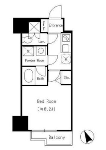 Dormouse Fine　701号室　間取り