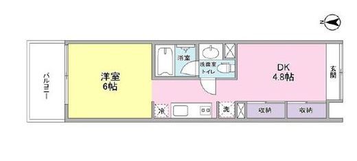 WELLTOWER (ウェルタワー)　612号室　間取り