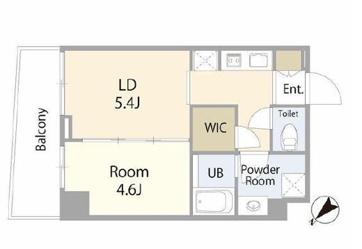 ecume川崎 (エキューム川崎)　706号室　間取り