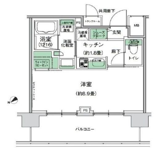 スタイリオ梶が谷　402号室　間取り