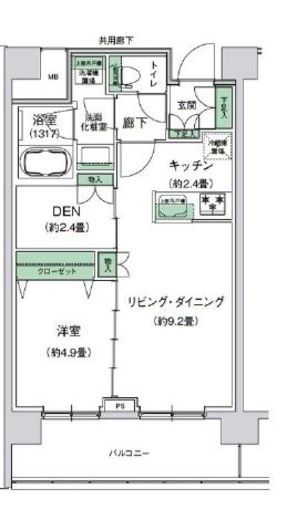 スタイリオ梶が谷　606号室　間取り