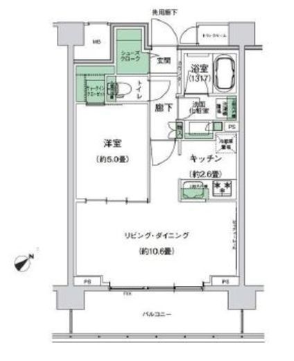 スタイリオ梶が谷　207号室　間取り