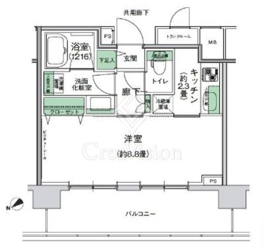 スタイリオ梶が谷　404号室　間取り