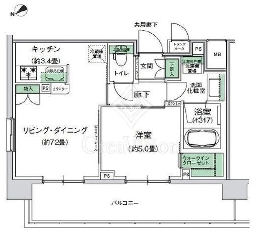 スタイリオ梶が谷　605号室　間取り
