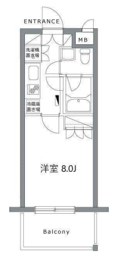 ガーデン荏原中延　305号室　間取り