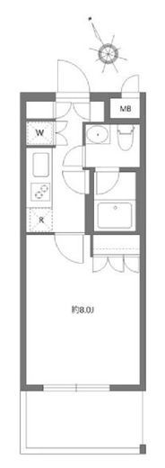 ガーデン荏原中延　105号室　間取り