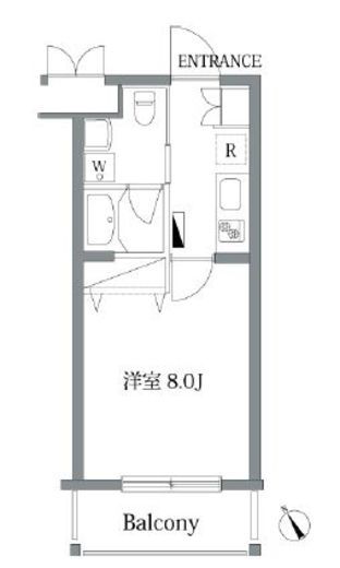 ガーデン荏原中延　305号室　間取り