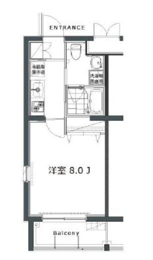 ガーデン荏原中延　407号室　間取り