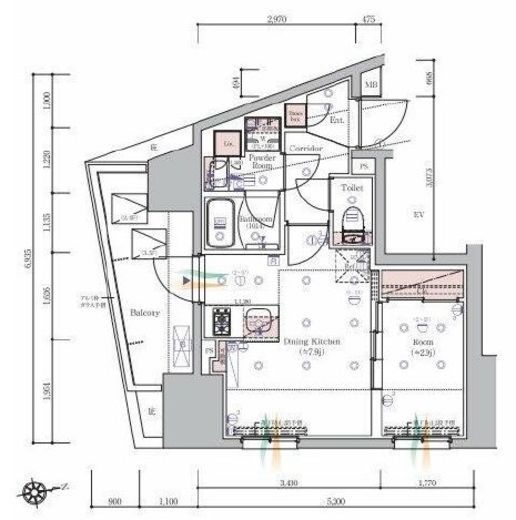 SYFORME KAWASAKI（シーフォルム川崎）　301号室　間取り