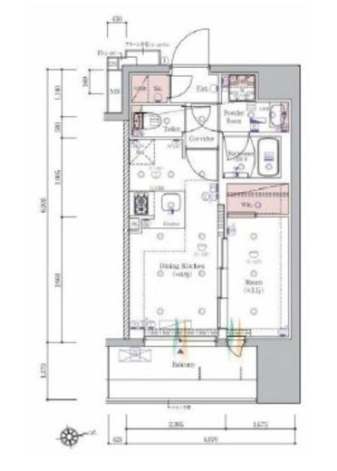 SYFORME KAWASAKI（シーフォルム川崎）　803号室　間取り
