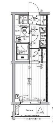プレミアムキューブ大崎　209号室　間取り