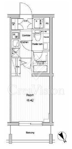 プレミアムキューブ大崎　307号室　間取り
