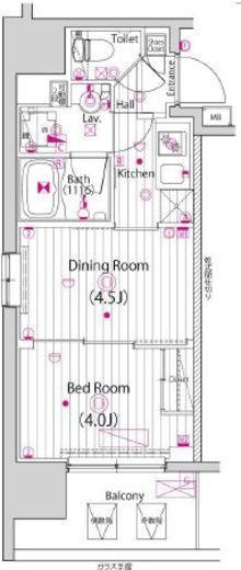 ガーラ・プレシャス川崎西口　505号室　間取り