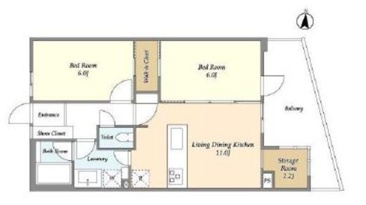 グランカーサ川崎生田　302号室　間取り