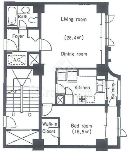 麻布テラスアパートメント　301号室　間取り