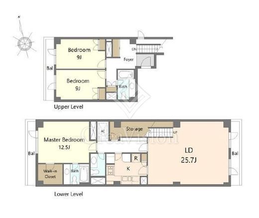 麻布テラスアパートメント　421号室　間取り