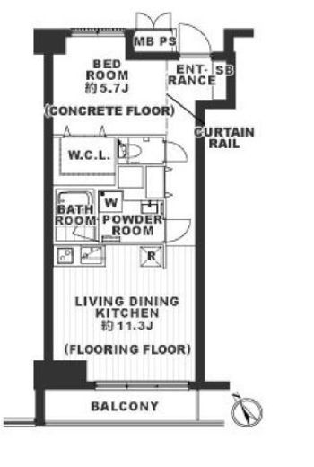 アーバンパーク溝の口　212号室　間取り