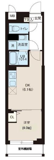 レオーネ宮崎台　307号室　間取り