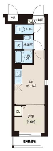 レオーネ宮崎台　409号室　間取り