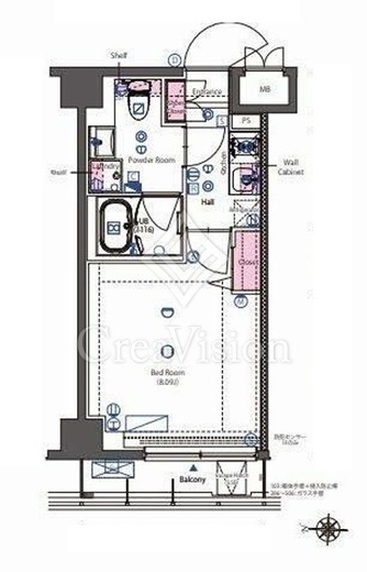 HY's武蔵小杉 (ハイズ武蔵小杉)　406号室　間取り