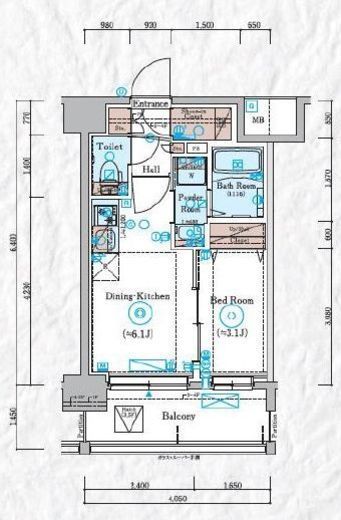 エスティメゾン川崎ウエスト　204号室　間取り