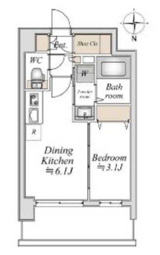 エスティメゾン川崎ウエスト　507号室　間取り
