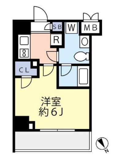 グランヴァン元住吉　403号室　間取り